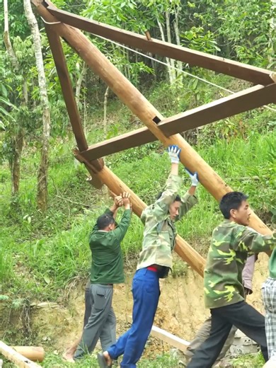 30Days Young Girl Build Kitchen Foundation, Build Stone Wall