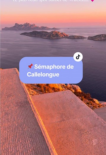 Sémaphore de Callelongue: Coucher de soleil à Marseille