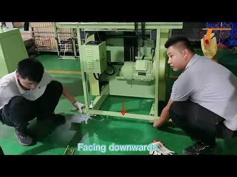 Installation of machine and creel