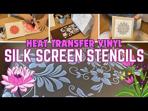 HTV Silk Screen Stencils | Screen Print With Cricut | Make Your Own Silk Screen Stencils