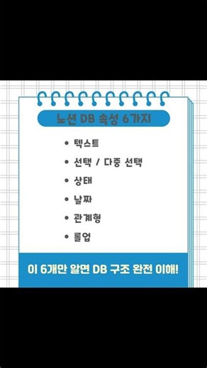 노션 속성 6가지, 이거 알면 구조가 바로 잡혀요