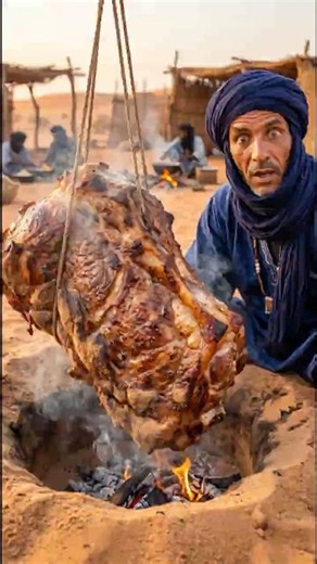 This 1000-Year Technique Still Works! 🔥#primitivecooking #tribalfeast #triballife