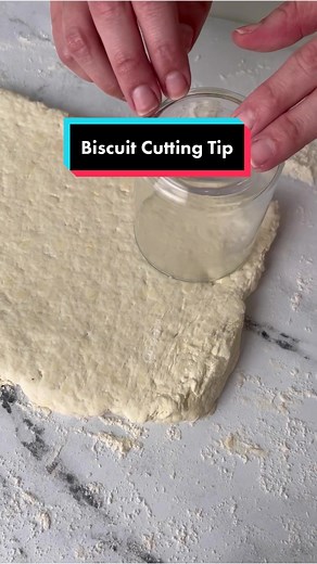 Biscuit Cutting Tip: Avoid Twisting Dough