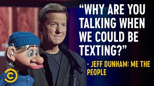 4.4M views · 133K reactions | The new guy in Jeff Dunham’s cast of characters, Url, is a young person who loves razzing Jeff almost as much as he loves being on his phone. Jeff Dunham: Me the People premieres Friday, November 25 at 8/7c on Comedy Central. | Comedy Central Stand-Up | Facebook