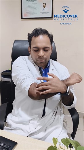Medicover_kakinada on Instagram: "Dr. Sudharsan Reddy Palle, Consultant Trauma, Sports Injuries and Joint Replacement Surgeon, After diagnosing tennis elbow, treatment focuses on reducing pain and healing the tendon. Rest, activity modification, physiotherapy, pain-relief medications, braces, and injections help most patients. Surgery is rarely needed and is considered only when conservative treatment fails to relieve persistent elbow pain. #TennisElbow #ElbowPain #SportsInjury #OrthopaedicCare