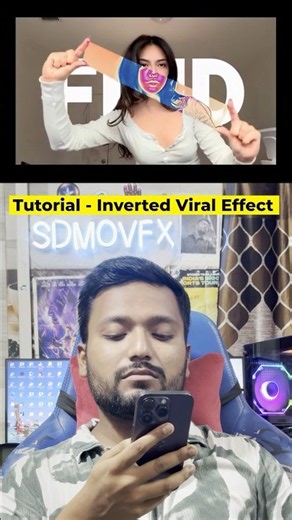 This is How You Can Create This “Inverted Viral Effect” with Adobe After Effects 🤩 #edits #shorts
