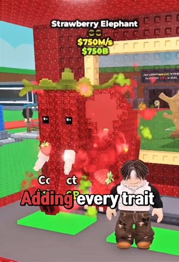 ADDING EVERY TRAIT AND MUTATION TO STRAWBERRY ELEPHANT! #roblox #robloxedit #stealabrainrot #robloxfyp #rblx