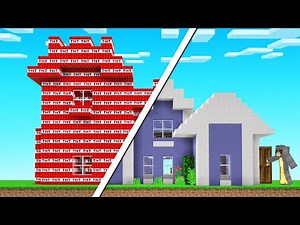 Spending 24 HOURS At A Minecraft TROLL HOUSE!