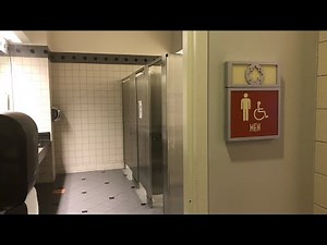 Men’s Restroom at an Outdoor Shopping Mall