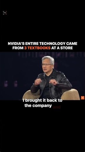 NVIDIA's entire technology came from 3 textbooks bought at a store