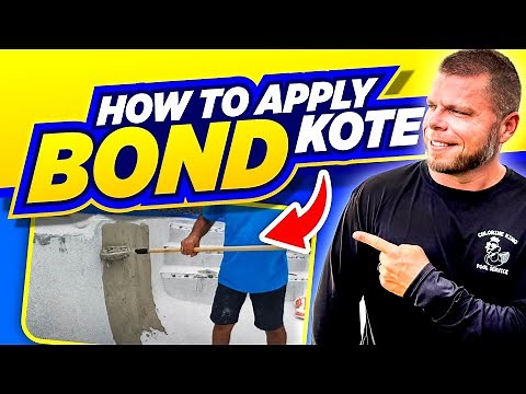 How To Apply Bond Kote With Basecrete | Pool Surface Prep & Waterproofing