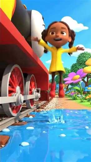 Choo Choo Train Splash Day | Fun Water Play Giggle Train for Kids #shorts