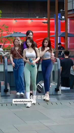 Asian Fitness Model Gym Workout