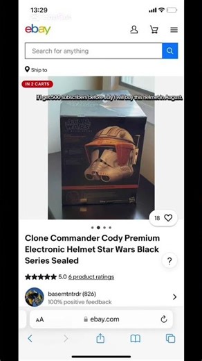 Commander Cody helment 120$