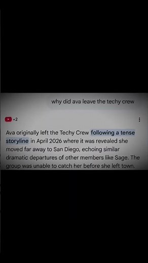 Ava Left The TechyCrew that’s why we don’t be seeing her in Techys drawing animation videos #techy