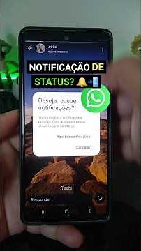 Como ATIVAR NOTIFICAÇÕES de STATUS de uma pessoa no WhatsApp (Nova Função)