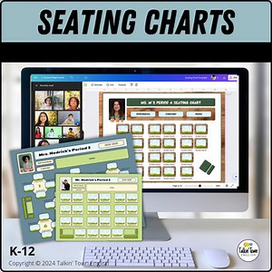 Editable Seating Chart, Custom Name, Photo, Back To School Classroom Management