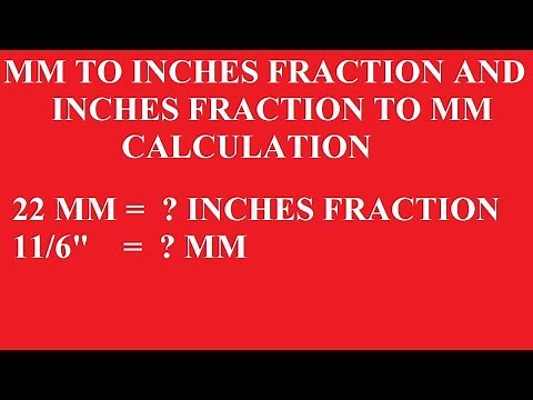 MM TO INCH FRACTION | INCH FRACTION TO MM | CONVERSION CALCULATION | Rotating & Static Equipments