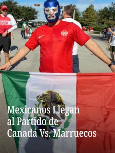 Hoy se disputa el partido de octavos de final de la Copa del Mundo en el estadio de Houston entre Marruecos y Canadá, además de las aficiones de ambos países, la afición mexicana también llega al encuentro. #noticiasnmás #mundial #Canadá #mexicanos