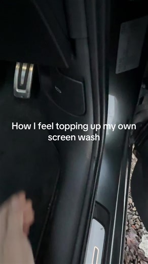 How I Feel Topping Up My Audi Screen Wash