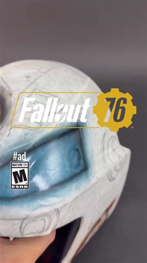 Jordon Bourgeault on Instagram: "#ad Painting a Goalie Mask for @fallout with a Power Armor Helmet design!! Part 3: Metal. We created this mask to celebrate the launch of Fallout 76’s new Burning Springs update! Hope ya dig it!! Helping hands: @ink.x.air #fallout #fallout76 #goaliemask #art #paint"