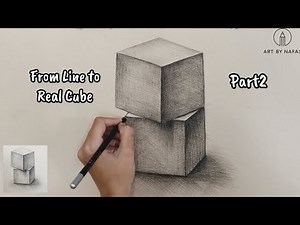 Part 2: Draw & Shade Stacked Cubes – Advanced Shading & Light Tutorial | #sketch #drawing #viral