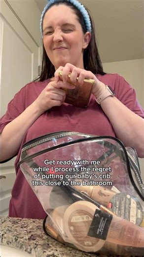 Get Ready With Me While I Regret Putting the Crib Next to the Bathroom 😅 #newmommyslifestyle