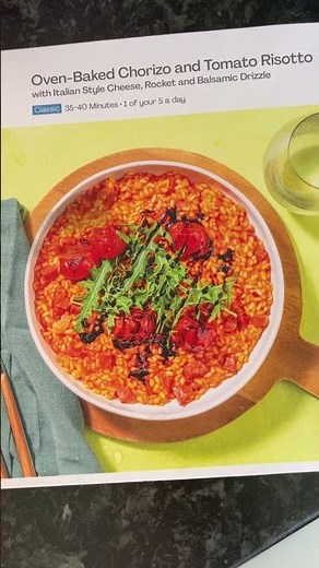 Hello Fresh review - oven-baked chorizo and tomato risotto #hellofresh #comfortfood #familymeals
