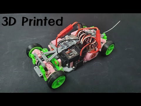 3D Printed One Belt Drive Drift Rc Car
