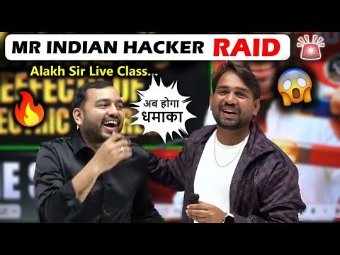 MR INDIAN HACKER in Alakh Sir Live Class😱🔥 Alakh Sir Class 10th Physics || CBSE Board Class 10th