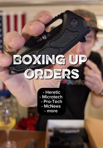 Join me while we box up orders for Lone Star Knife & Supply: - Heretic - Microtech - Pro-Tech - McNees - more #KnifeCommunity #KnifeCollector #christmasgiftidea #giftsforhim #MadeInUSA