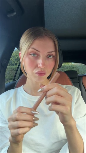i thought the lipgloss would be red! @Copini Beauty lipstain and freckle pen @rhode skin strawberry glaze lip peptide and glazing milk @Diorbeauty forever perfect skin foundation and bronze stick @Victoria Beckham Beauty blush tint #naturalmakeup #lipstain #makeuptutorial