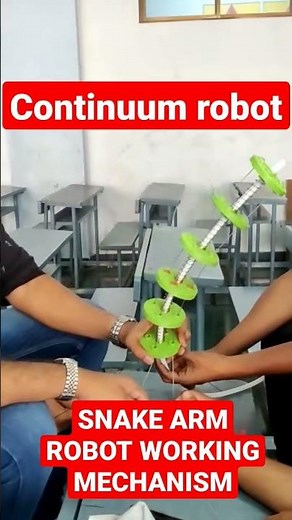 Final Year Project Snake arm Robot(Continuum Robot)🕹🤖#engineering#project #science#robotics#college