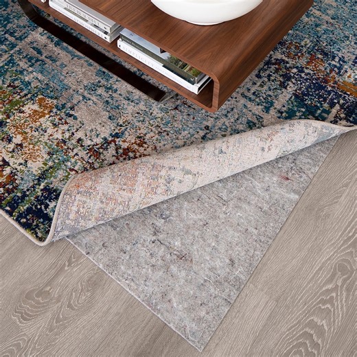 Mohawk Home All-Purpose Non-Slip Dual Surface 1/5-Inch Thick Protective Cushion Rug Pad, Grey, 8' x 10'