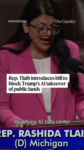 Rep. Tlaib introduces bill to block Trump's AI takeover of public lands