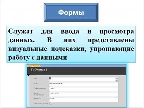 Лекция 3 Знакомство с MS Access