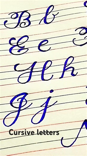 Make your writing attractive/Cursive letters/ Cursive alphabets/
