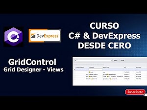 DevExpress y C#: GridControl - Grid Designer, Views.