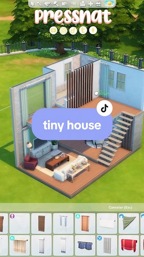 Classic Tiny House Build in The Sims 4