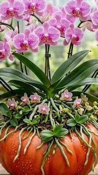 Just 1 slice of tomato, many orchid buds will magically grow on the same branch