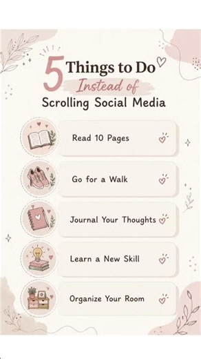 5 Things to Do Instead of Scrolling Social Media 📱✨