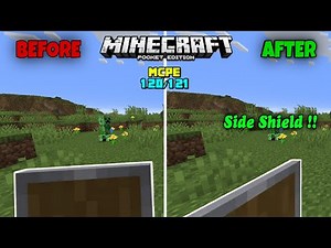 Side Shield Texture Pack For Minecraft Pe 1.21+⚠️ || Lower Shield For Mcpe 1.21+