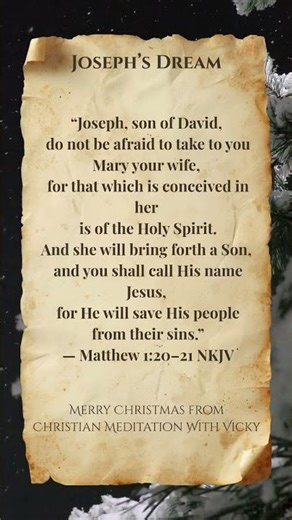 Christmas Bible Verse: Joseph’s Dream