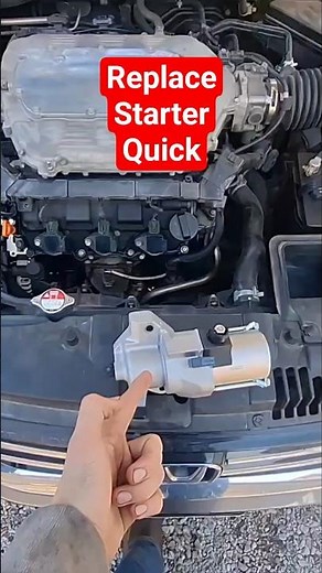 How To Replace Starter #automobile #honda #diy #howto