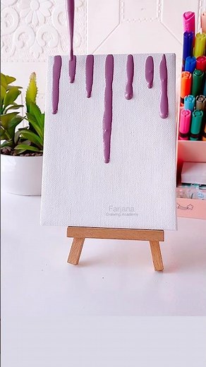 Aesthetic canvas art #painting #art #shorts