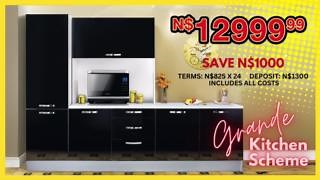 Make your kitchen spectacular in 2024 with our beautiful kitchen schemes available in our Unbeatable Sale! Click here to view the Grande Kitchen Scheme. https://ow.ly/aBrw50QCHJ0 N$12 999,99 Deposit N$1300 N$825 x 24 months (18,40% rate) - Same Day Delivery - 24 months to pay - No additional costs •Apply for credit •NOTE: Prices are subject to change • Prices valid until 17/02 #Lewis #home #essentials #style #welcomehome #lewisonline #affordable #qualityproducts #affordableprices #savemoney #hom