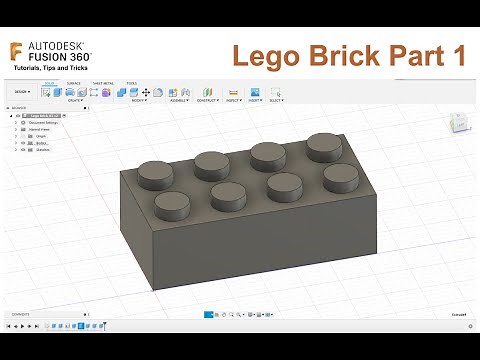 Fusion 360 - Lego Brick Modeling (Part 01)