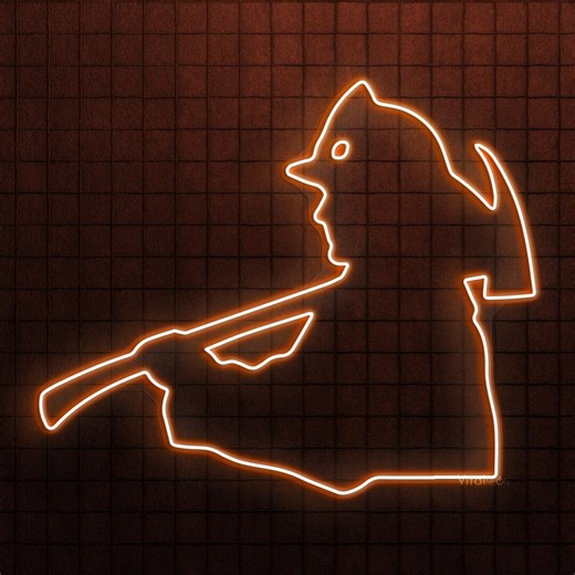 Firefighter Neon Sign Wall Art Fireman Axe Decor Fire Station Garage Man Cave Light - Etsy