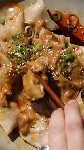 Homemade Pork Wontons with Peanut and Chili Sauce Recipe Comment "RECIPE" and I'll send this recipe link directly to your inbox. Cheers! | Cooking with Cocktail Rings