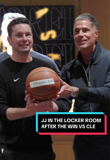 JJ Redick in Lakers Locker Room After Win vs. CLE